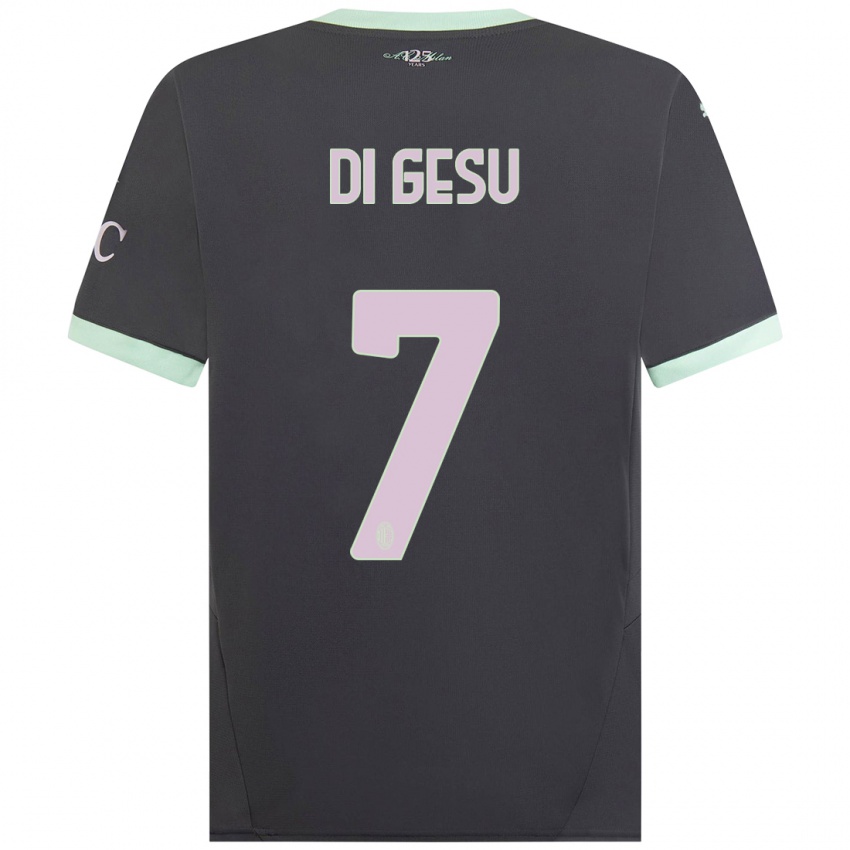 Hombre Camiseta Enrico Di Gesu #7 Gris Equipación Tercera 2024/25 La Camisa Argentina