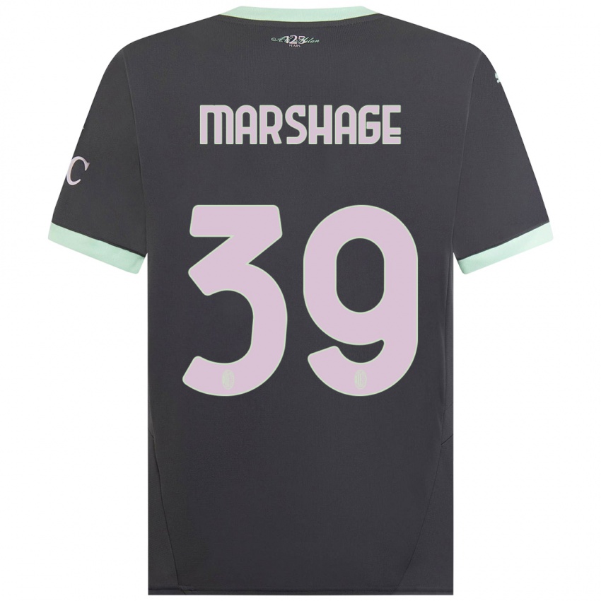 Hombre Camiseta Wilgot Marshage #39 Gris Equipación Tercera 2024/25 La Camisa Argentina