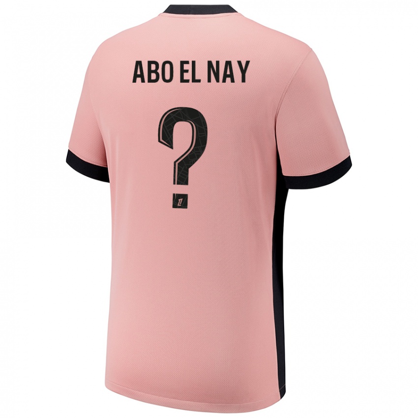 Hombre Camiseta Rayan Abo El Nay #0 Rosa Óxido Equipación Tercera 2024/25 La Camisa Argentina