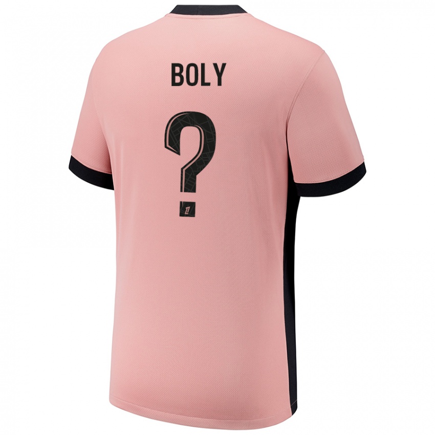 Hombre Camiseta David Boly #0 Rosa Óxido Equipación Tercera 2024/25 La Camisa Argentina