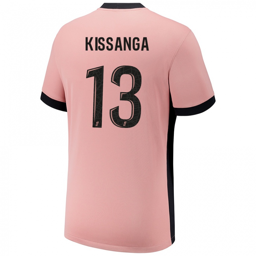 Hombre Camiseta Hugo Kissanga #13 Rosa Óxido Equipación Tercera 2024/25 La Camisa Argentina