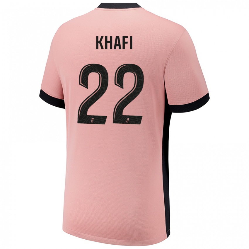 Hombre Camiseta Yanis Khafi #22 Rosa Óxido Equipación Tercera 2024/25 La Camisa Argentina