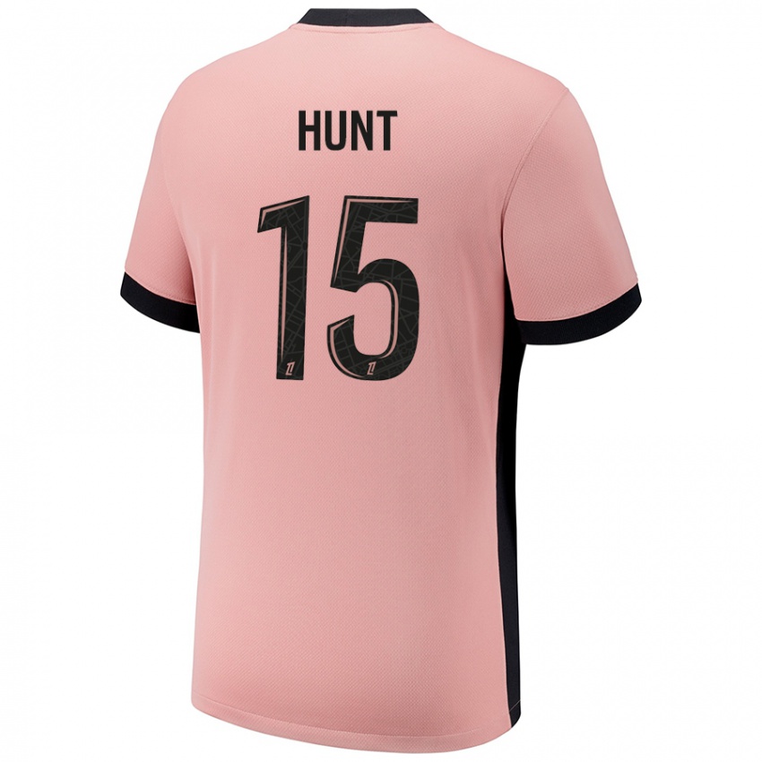 Hombre Camiseta Clare Hunt #15 Rosa Óxido Equipación Tercera 2024/25 La Camisa Argentina