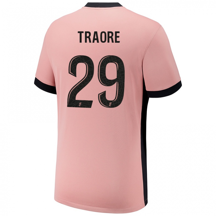 Hombre Camiseta Manssita Traoré #29 Rosa Óxido Equipación Tercera 2024/25 La Camisa Argentina