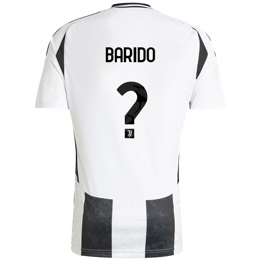 Mujer Camiseta Francisco Barido #0 Blanco Negro 1ª Equipación 2024/25 La Camisa Argentina