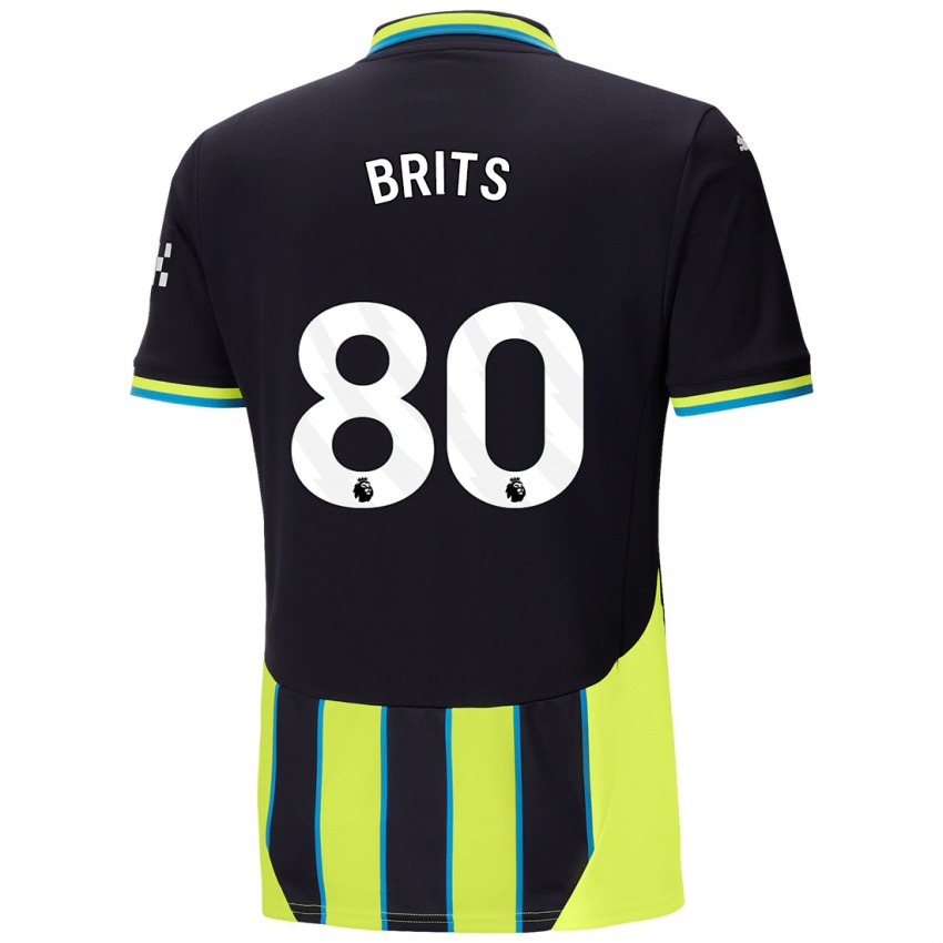 Mujer Camiseta Spike Brits #80 Azul Amarillo 2ª Equipación 2024/25 La Camisa Argentina