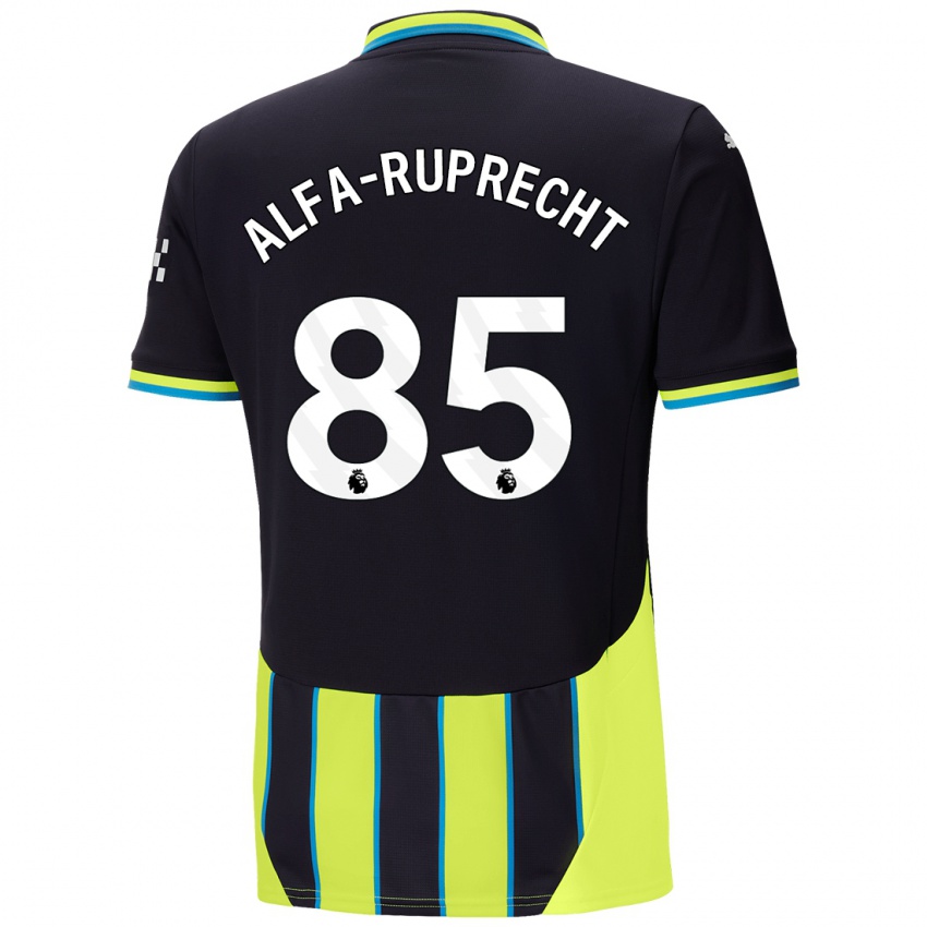 Mujer Camiseta Farid Alfa-Ruprecht #85 Azul Amarillo 2ª Equipación 2024/25 La Camisa Argentina