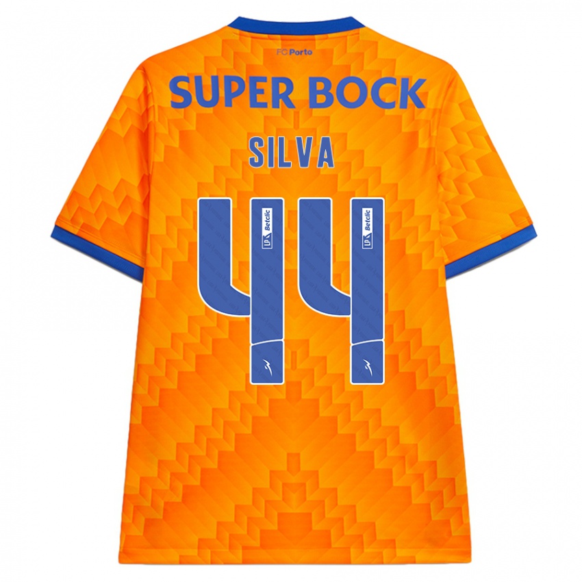 Mujer Camiseta Felipe Silva #44 Naranja 2ª Equipación 2024/25 La Camisa Argentina