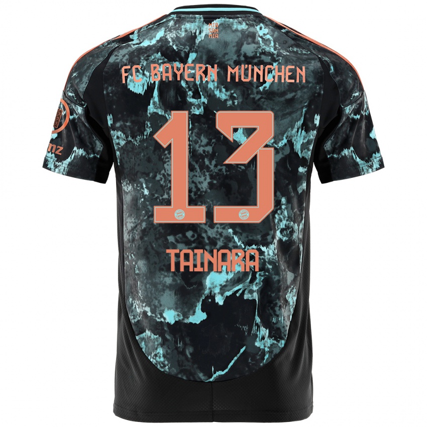 Mujer Camiseta Tainara #13 Negro 2ª Equipación 2024/25 La Camisa Argentina