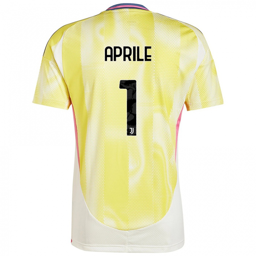 Mujer Camiseta Roberta Aprile #1 Amarillo Solar 2ª Equipación 2024/25 La Camisa Argentina