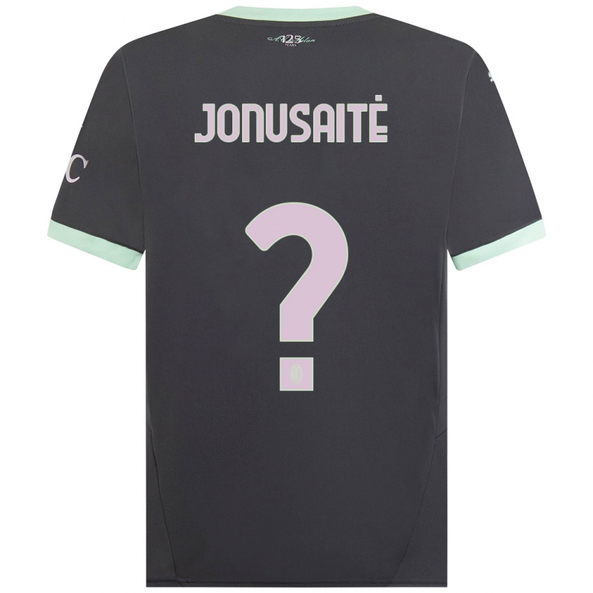 Mujer Camiseta Rimantė Jonušaitė #0 Gris Equipación Tercera 2024/25 La Camisa Argentina