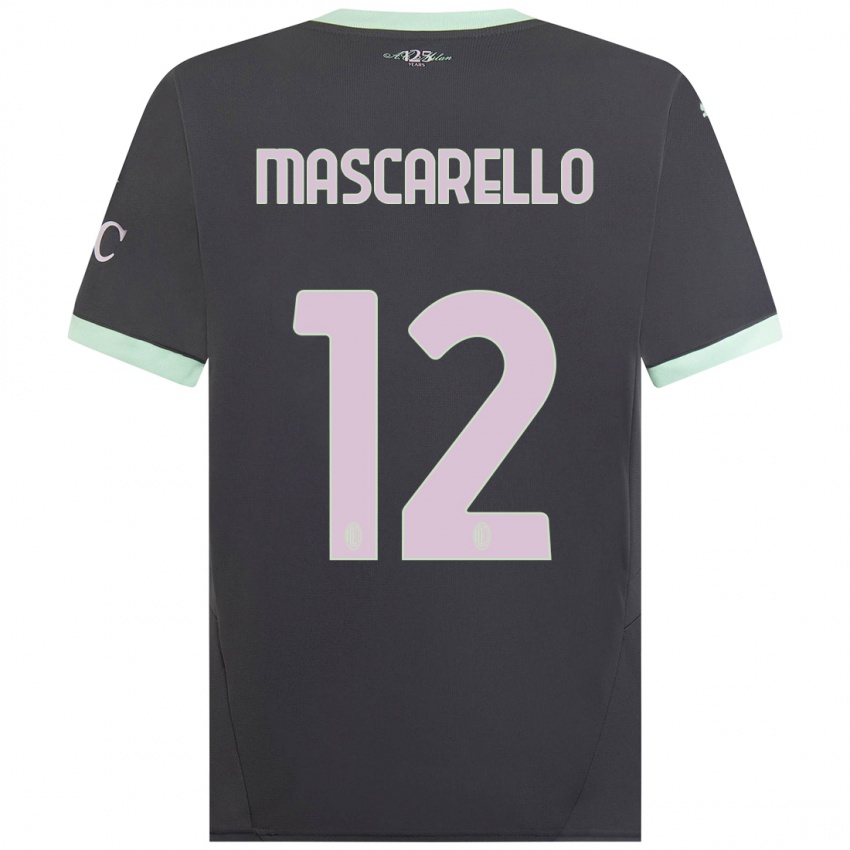 Mujer Camiseta Marta Mascarello #12 Gris Equipación Tercera 2024/25 La Camisa Argentina