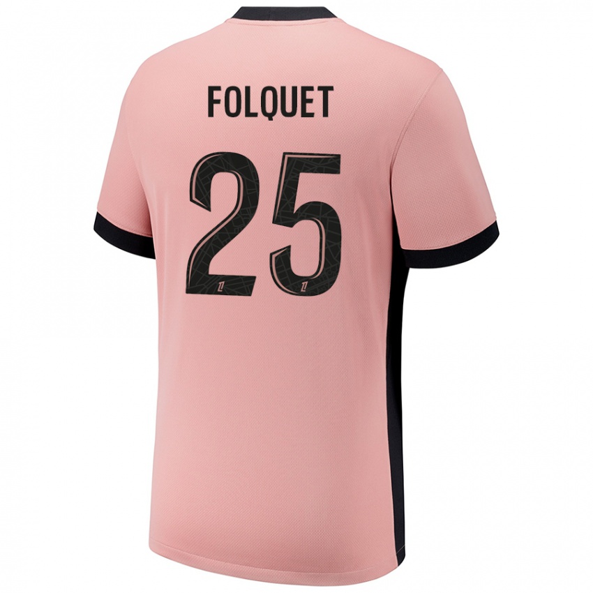 Mujer Camiseta Magnaba Folquet #25 Rosa Óxido Equipación Tercera 2024/25 La Camisa Argentina