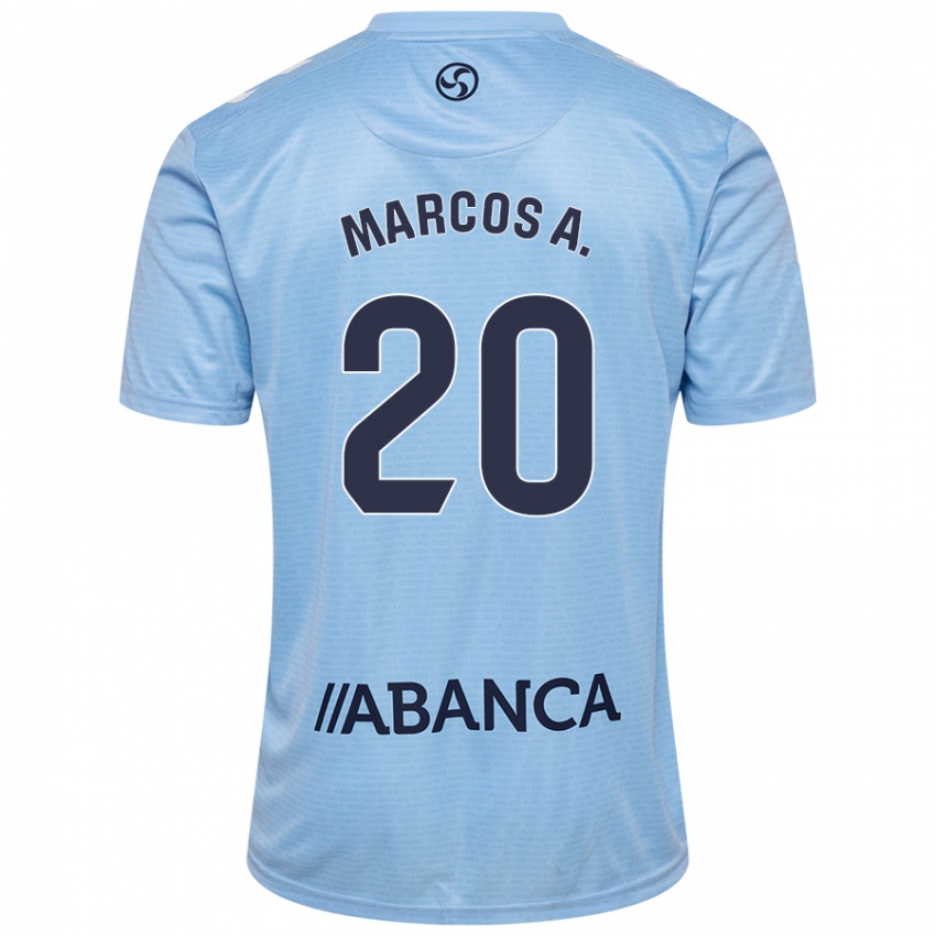 Niño Camiseta Marcos Alonso #20 Azul Rojo 1ª Equipación 2024/25 La Camisa Argentina