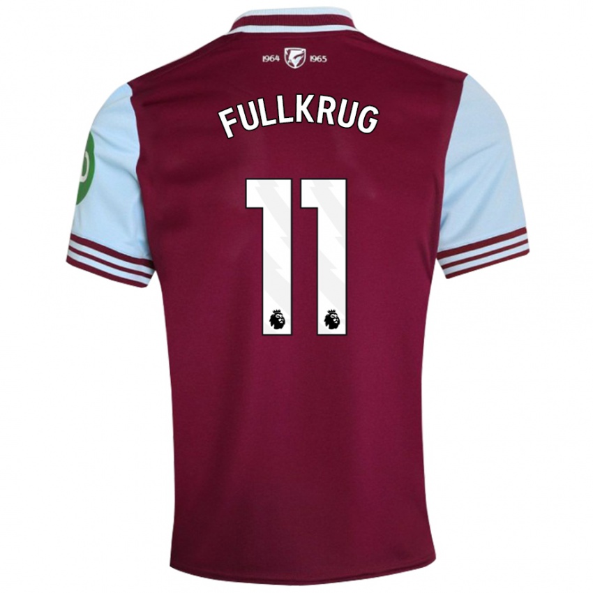 Niño Camiseta Niclas Füllkrug #11 Rojo Oscuro 1ª Equipación 2024/25 La Camisa Argentina