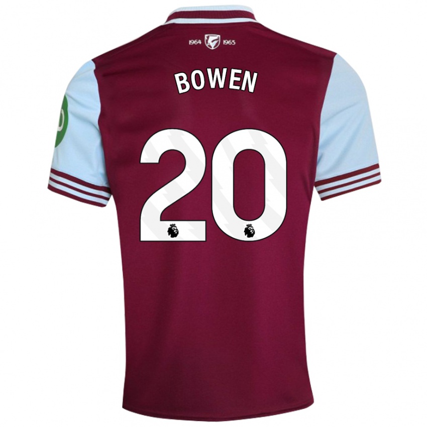 Niño Camiseta Jarrod Bowen #20 Rojo Oscuro 1ª Equipación 2024/25 La Camisa Argentina