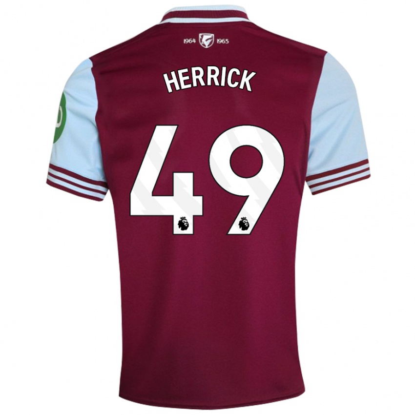 Niño Camiseta Finlay Herrick #49 Rojo Oscuro 1ª Equipación 2024/25 La Camisa Argentina