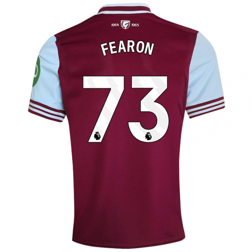 Niño Camiseta Preston Fearon #73 Rojo Oscuro 1ª Equipación 2024/25 La Camisa Argentina