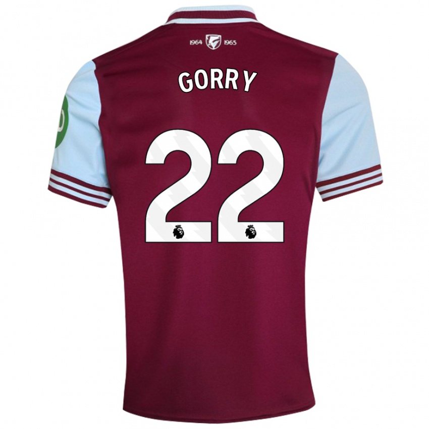 Niño Camiseta Katrina Gorry #22 Rojo Oscuro 1ª Equipación 2024/25 La Camisa Argentina