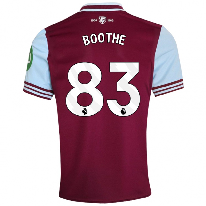 Niño Camiseta Sebastian Boothe #83 Rojo Oscuro 1ª Equipación 2024/25 La Camisa Argentina