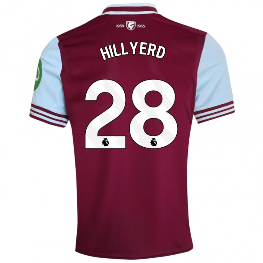 Niño Camiseta Sophie Hillyerd #28 Rojo Oscuro 1ª Equipación 2024/25 La Camisa Argentina