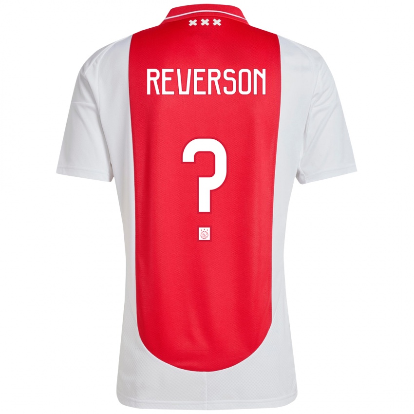 Niño Camiseta Paul Reverson #0 Rojo Blanco 1ª Equipación 2024/25 La Camisa Argentina