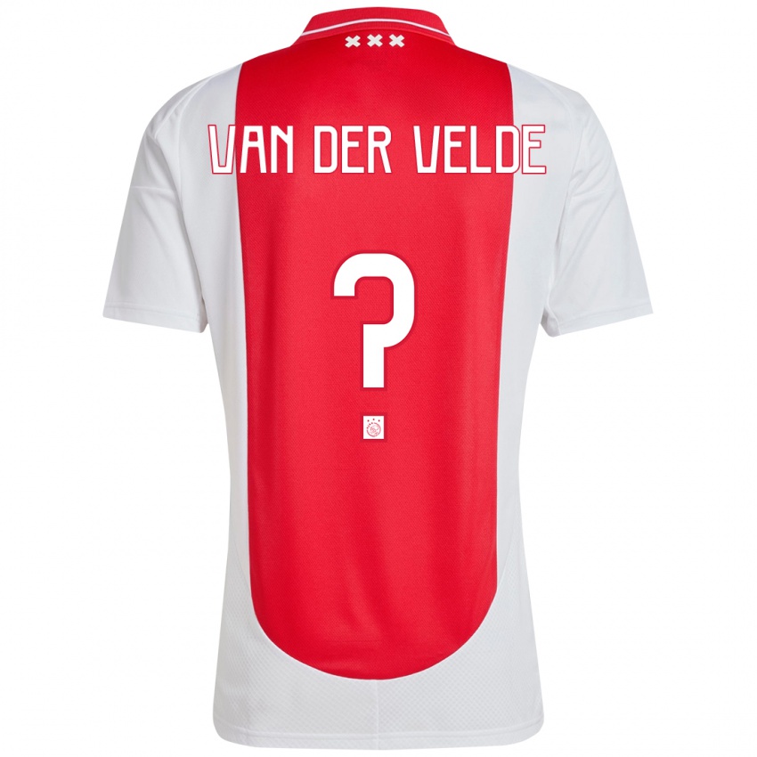 Niño Camiseta Valentijn Van Der Velde #0 Rojo Blanco 1ª Equipación 2024/25 La Camisa Argentina