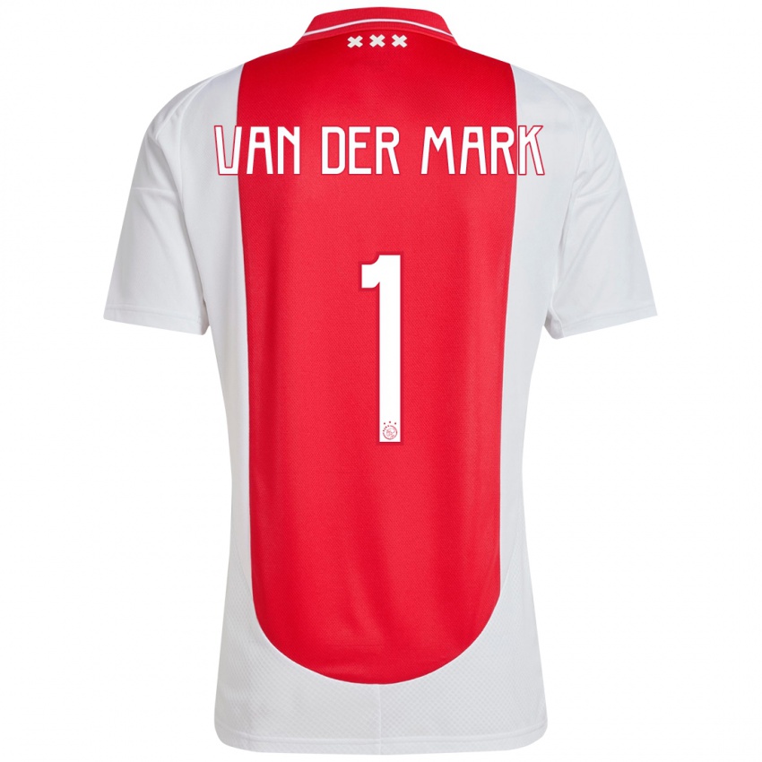 Niño Camiseta Jesper Van Der Mark #1 Rojo Blanco 1ª Equipación 2024/25 La Camisa Argentina