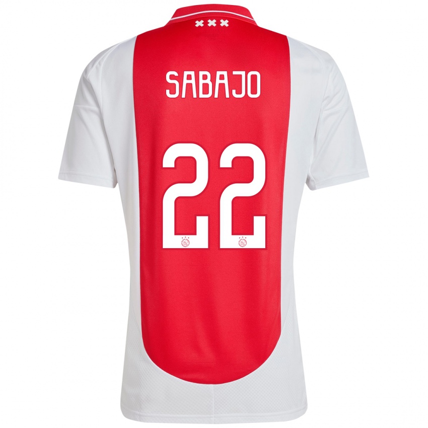 Niño Camiseta Quinty Sabajo #22 Rojo Blanco 1ª Equipación 2024/25 La Camisa Argentina