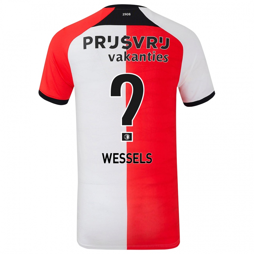 Niño Camiseta Tijme Wessels #0 Rojo Blanco 1ª Equipación 2024/25 La Camisa Argentina