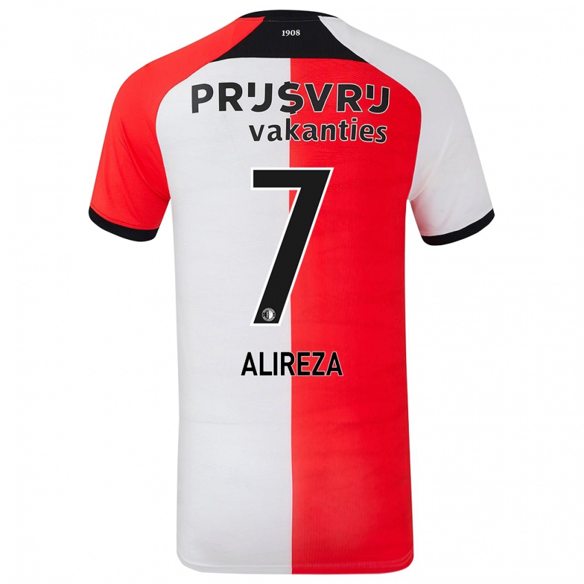 Niño Camiseta Alireza Jahanbakhsh #7 Rojo Blanco 1ª Equipación 2024/25 La Camisa Argentina