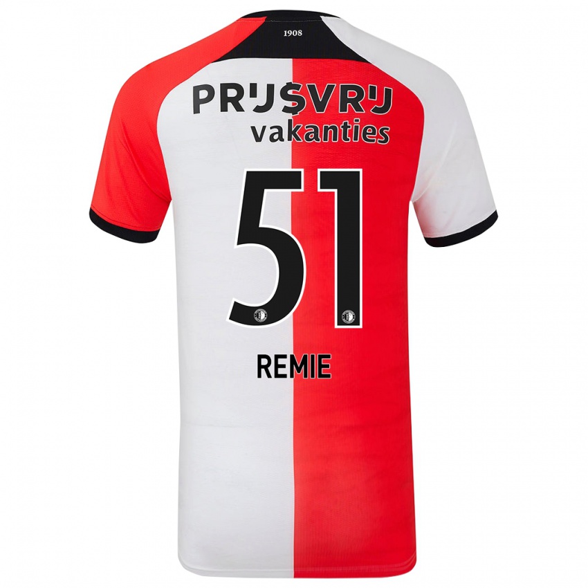 Niño Camiseta Devin Remie #51 Rojo Blanco 1ª Equipación 2024/25 La Camisa Argentina