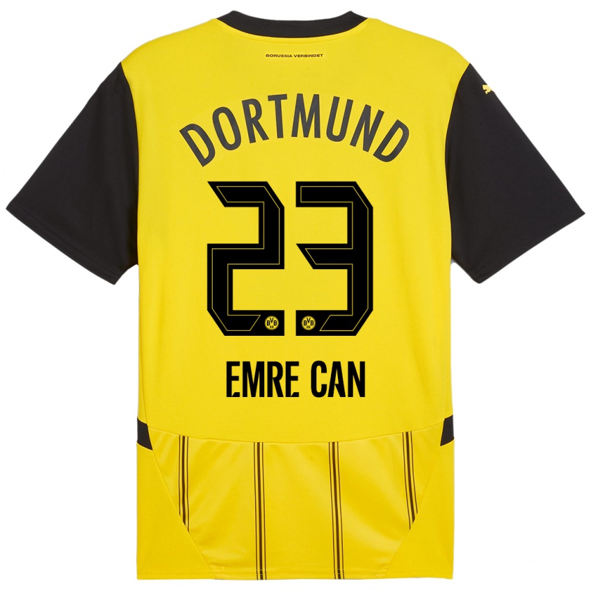 Niño Camiseta Emre Can #23 Amarillo Negro 1ª Equipación 2024/25 La Camisa Argentina