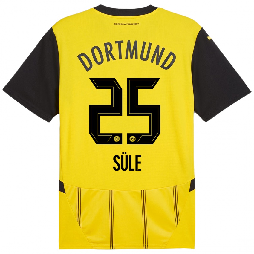 Niño Camiseta Niklas Sule #25 Amarillo Negro 1ª Equipación 2024/25 La Camisa Argentina