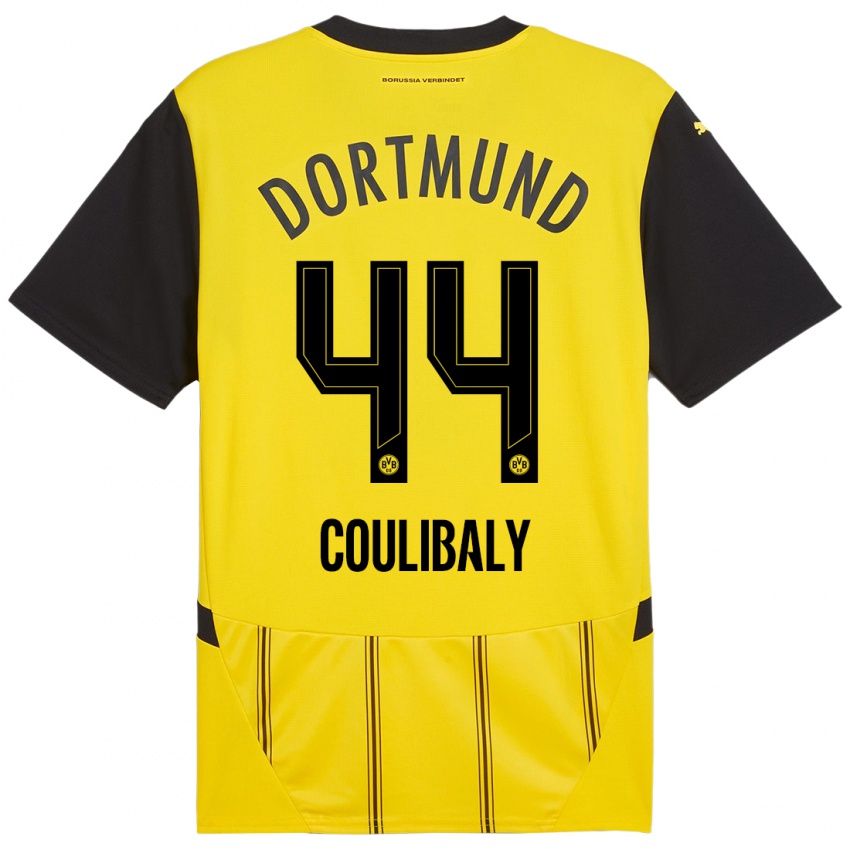 Niño Camiseta Soumaila Coulibaly #44 Amarillo Negro 1ª Equipación 2024/25 La Camisa Argentina