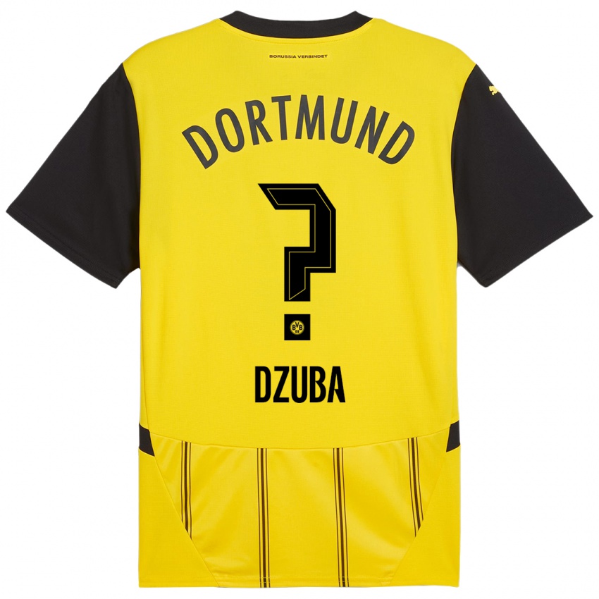 Niño Camiseta Fabian Dzuba #0 Amarillo Negro 1ª Equipación 2024/25 La Camisa Argentina