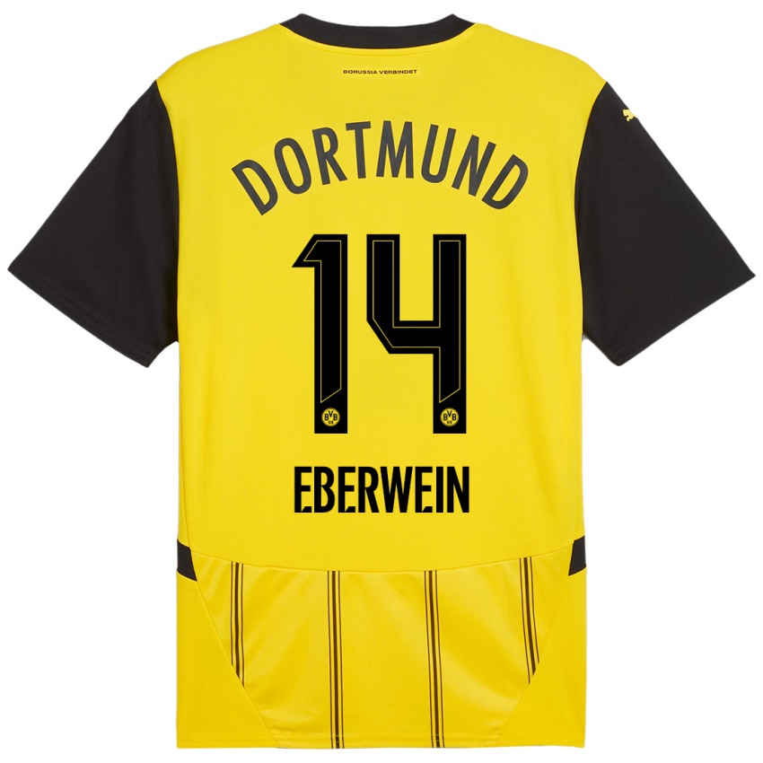 Niño Camiseta Michael Eberwein #14 Amarillo Negro 1ª Equipación 2024/25 La Camisa Argentina