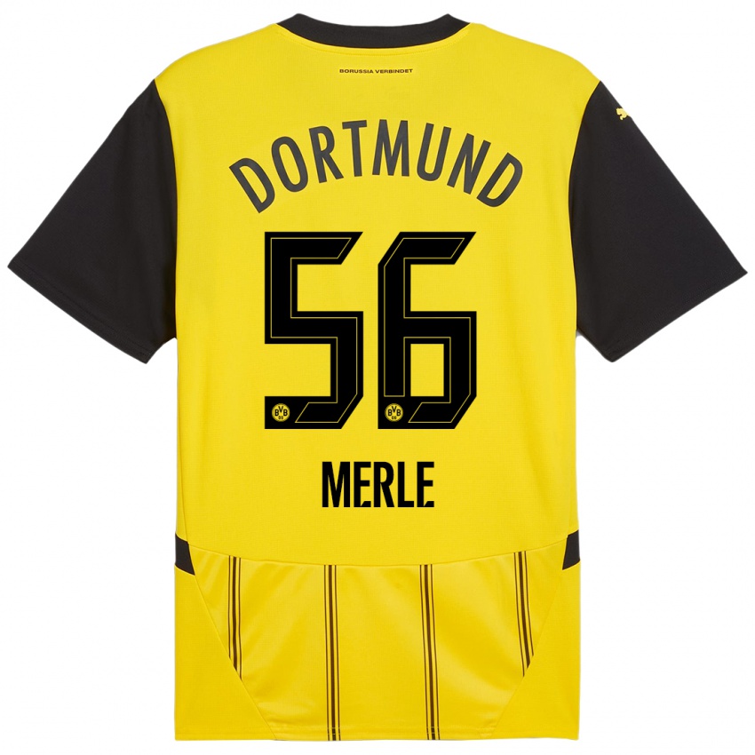 Niño Camiseta Albers Merle #56 Amarillo Negro 1ª Equipación 2024/25 La Camisa Argentina