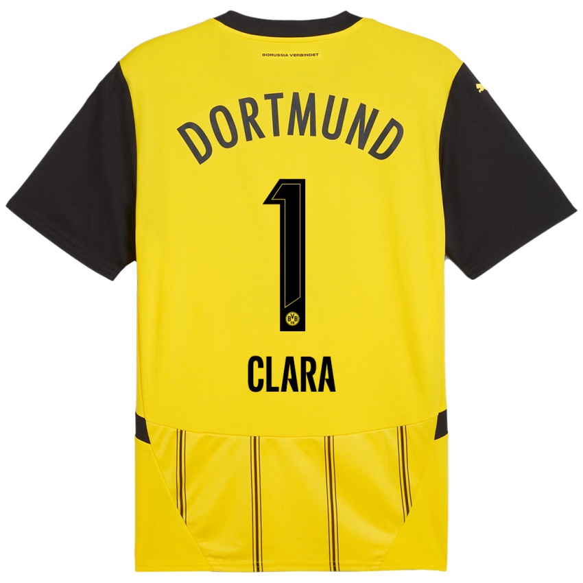 Niño Camiseta Woltering Clara #1 Amarillo Negro 1ª Equipación 2024/25 La Camisa Argentina