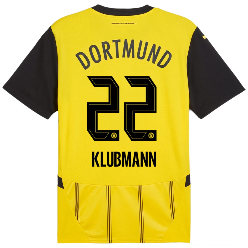 Niño Camiseta Leon Klubmann #22 Amarillo Negro 1ª Equipación 2024/25 La Camisa Argentina