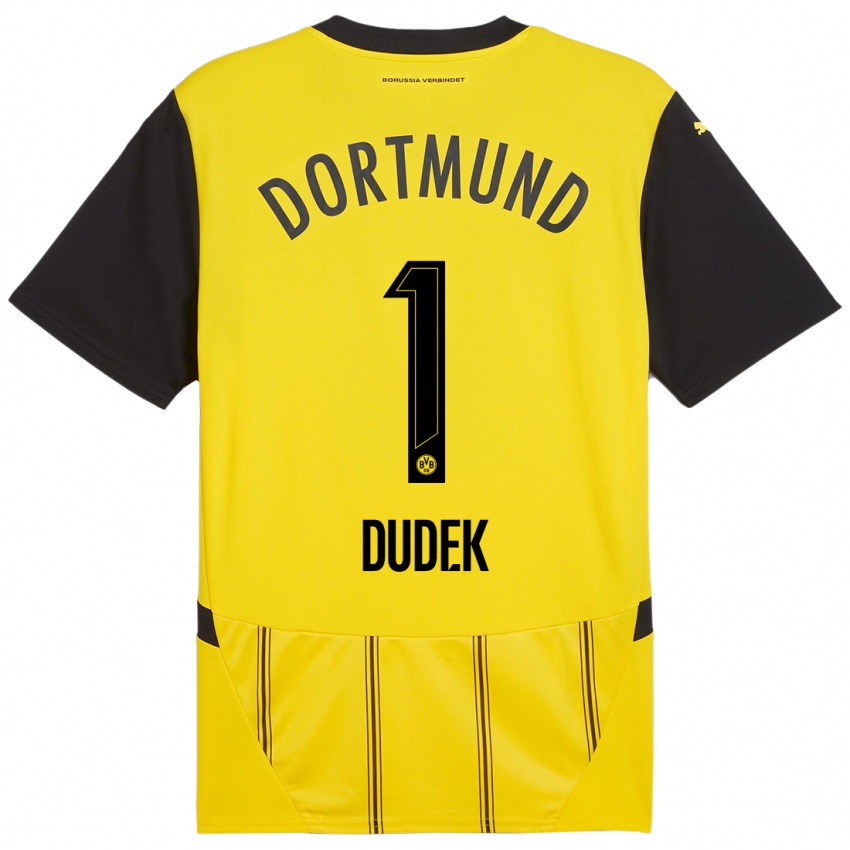 Niño Camiseta Daniel Dudek #1 Amarillo Negro 1ª Equipación 2024/25 La Camisa Argentina