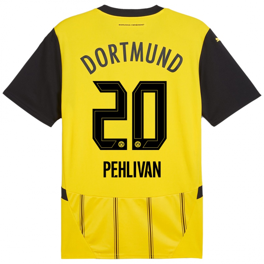 Niño Camiseta Miran Pehlivan #20 Amarillo Negro 1ª Equipación 2024/25 La Camisa Argentina