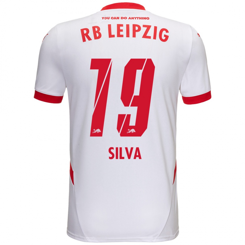 Niño Camiseta Andre Silva #19 Blanco Rojo 1ª Equipación 2024/25 La Camisa Argentina