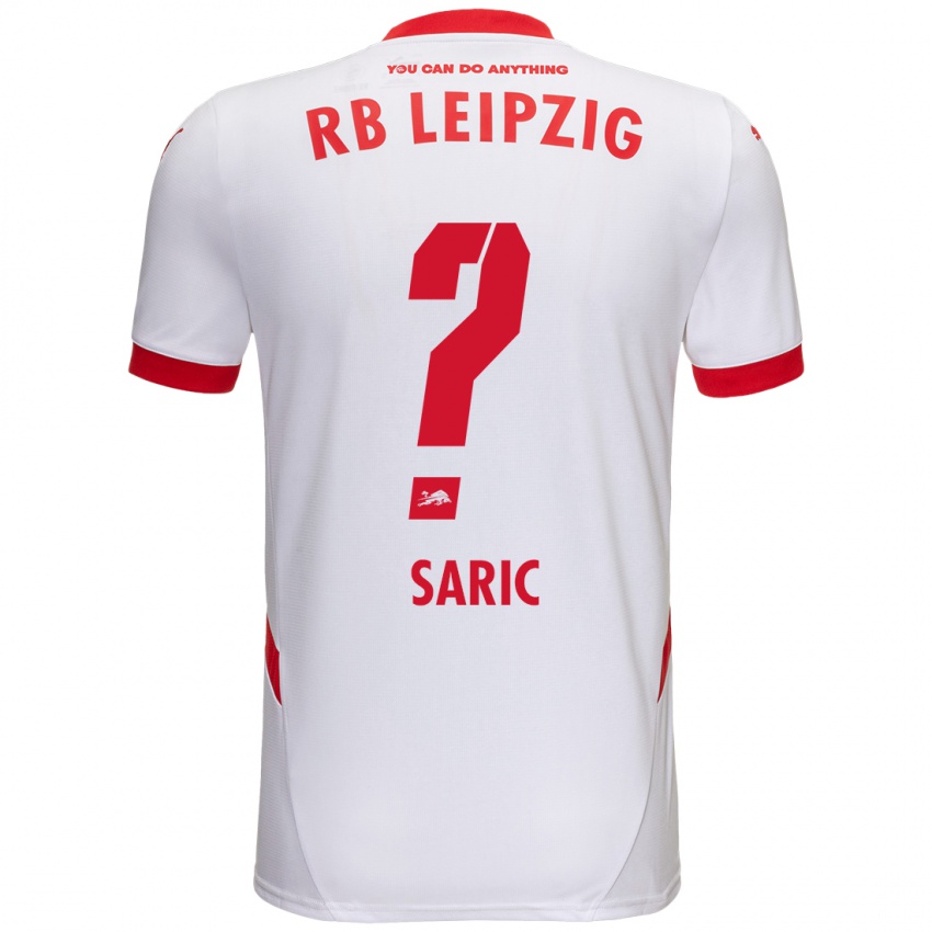 Niño Camiseta Lucio Saric #0 Blanco Rojo 1ª Equipación 2024/25 La Camisa Argentina