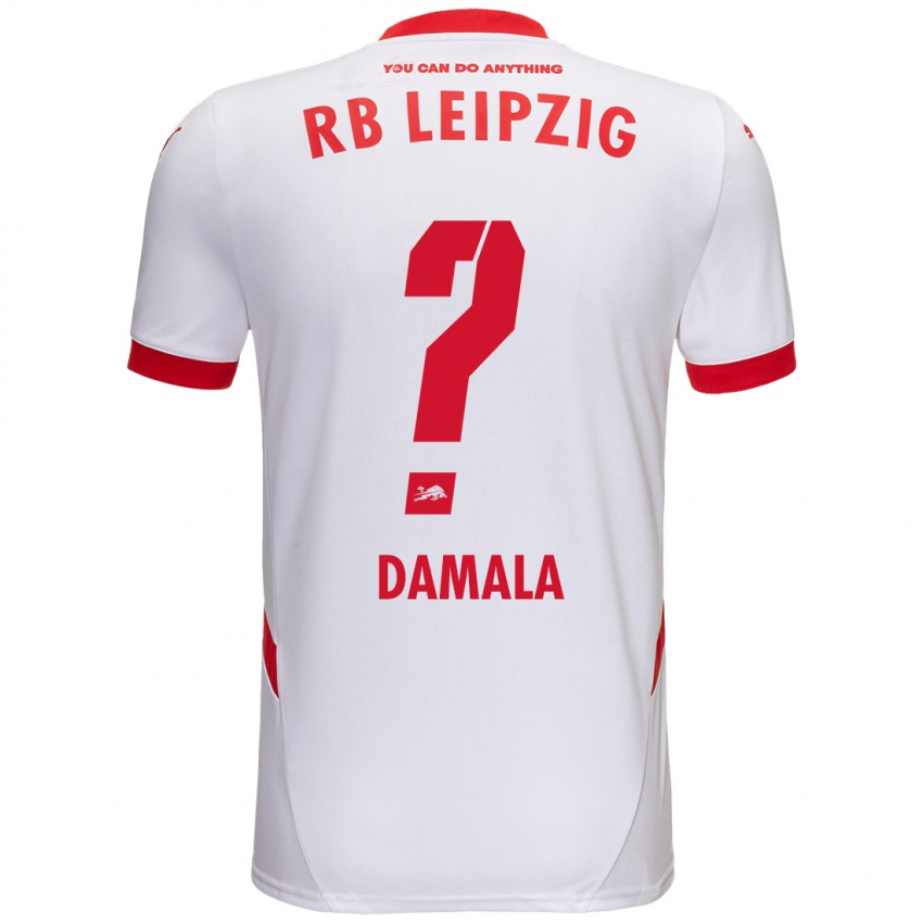 Niño Camiseta Bilal Damala #0 Blanco Rojo 1ª Equipación 2024/25 La Camisa Argentina