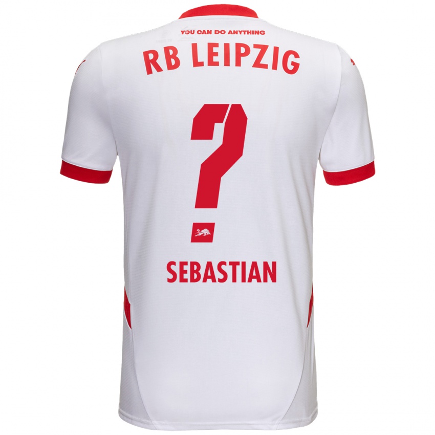 Niño Camiseta Jordy Sebastian #0 Blanco Rojo 1ª Equipación 2024/25 La Camisa Argentina