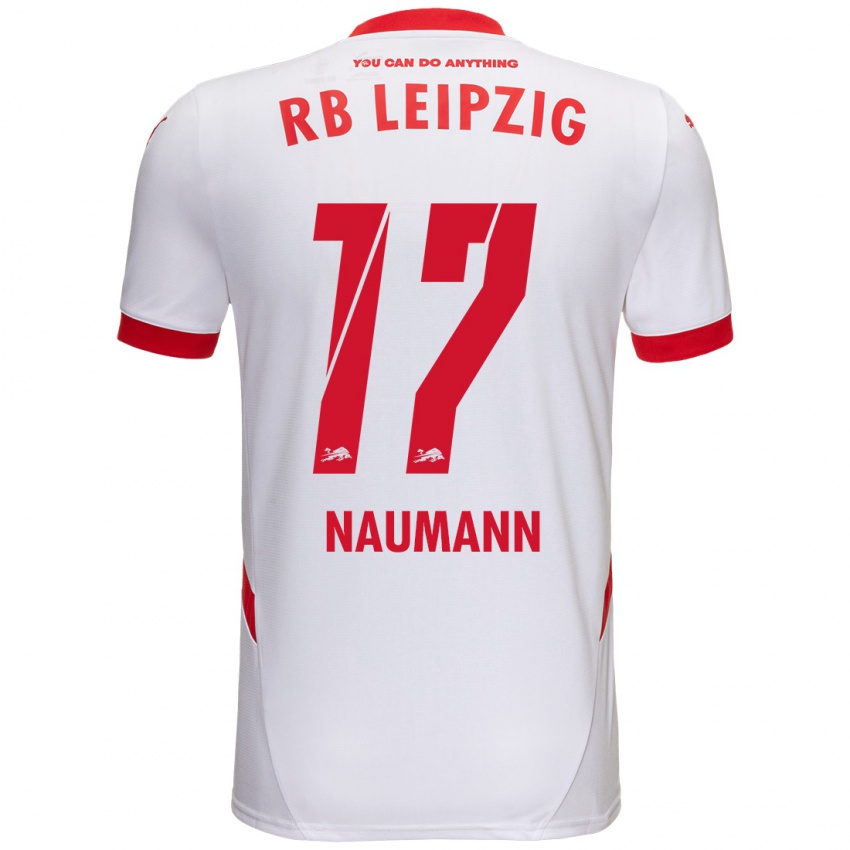 Niño Camiseta Carlos Naumann #17 Blanco Rojo 1ª Equipación 2024/25 La Camisa Argentina