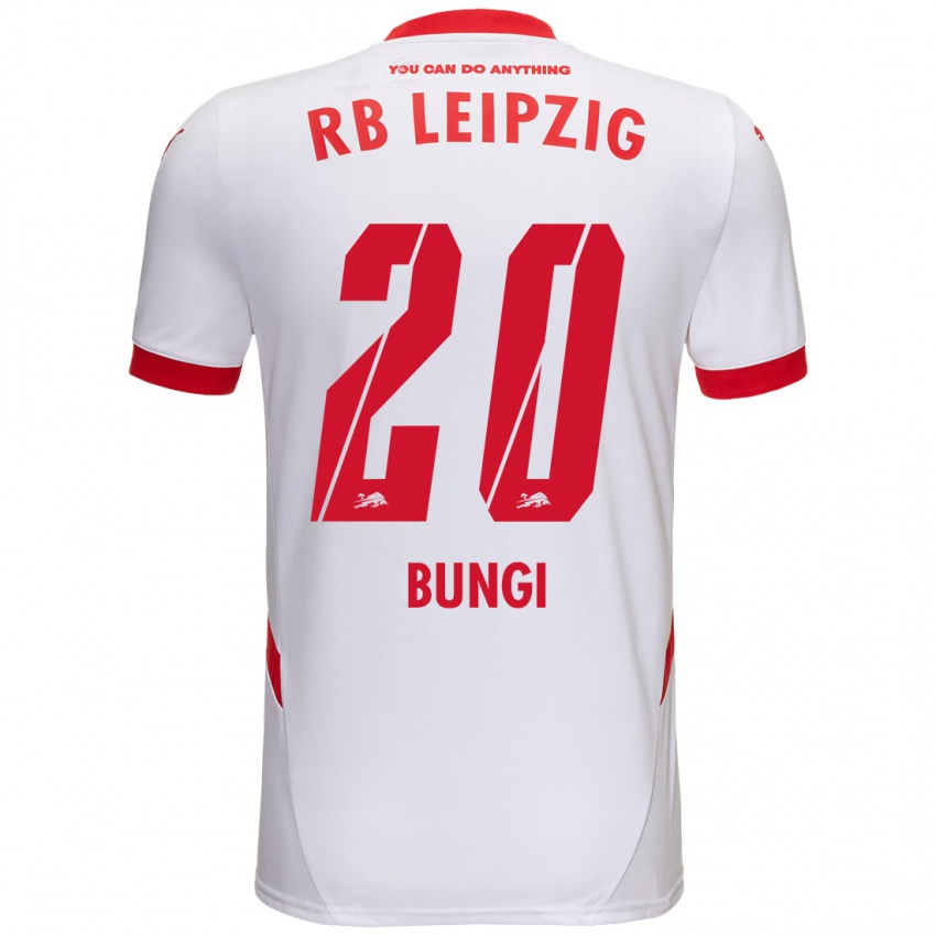 Niño Camiseta Joyeux Masanka Bungi #20 Blanco Rojo 1ª Equipación 2024/25 La Camisa Argentina