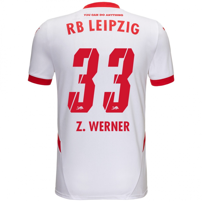 Niño Camiseta Zoé Werner #33 Blanco Rojo 1ª Equipación 2024/25 La Camisa Argentina