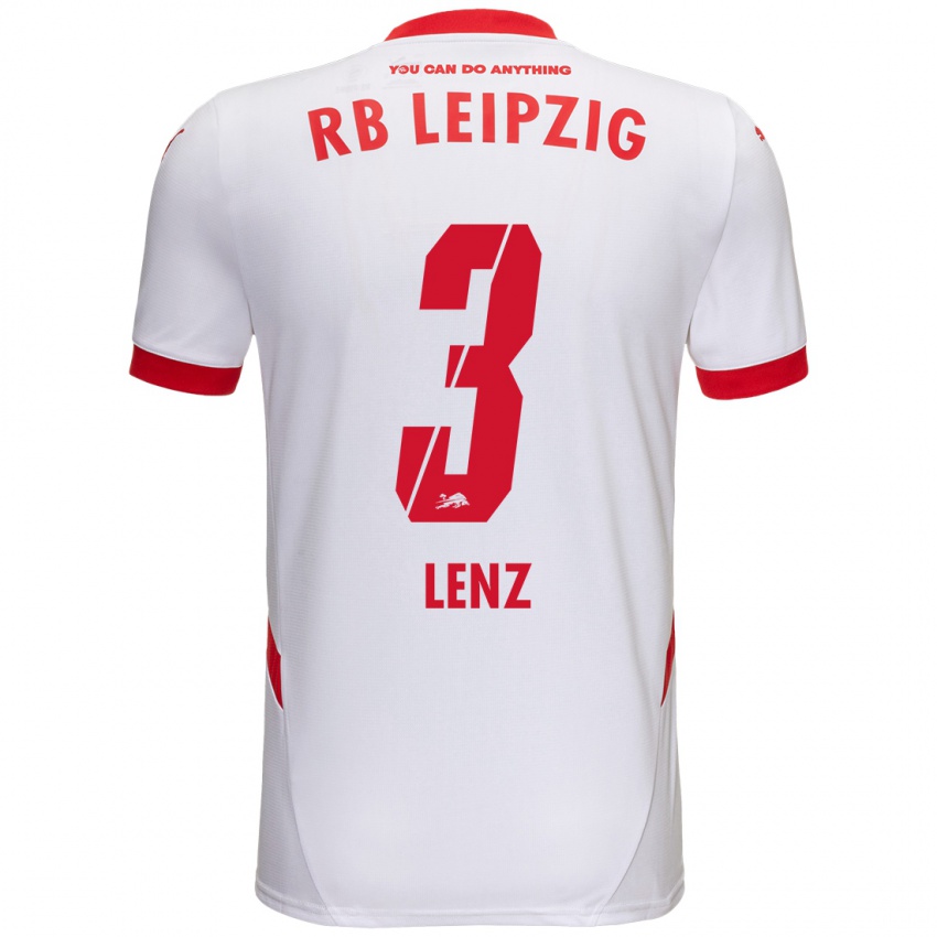 Niño Camiseta Christopher Lenz #3 Blanco Rojo 1ª Equipación 2024/25 La Camisa Argentina